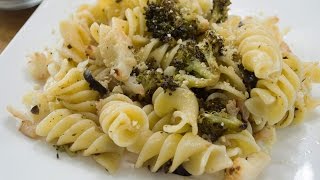 Fusilli with Baked Broccoli and Cauliflower  Easy Quick Vegan [upl. by Iam67]