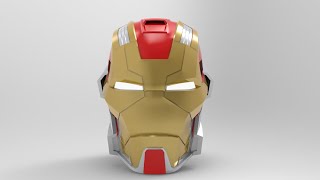 Iron Man Mark 17 Heartbreaker Helmet for 3D printing [upl. by Primavera779]