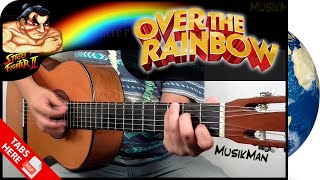 OVER THE RAINBOW 🌈  Israel Kamakawiwoole  GUITAR Cover  MusikMan N°077 [upl. by Aihsatal]