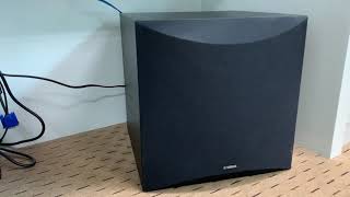 Subwoofer Yamaha NS SW100  Unboxing  Sound Test [upl. by Yrak164]