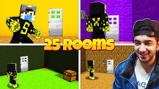 25 ROOMS IN MINECRAFT [upl. by Auohc]