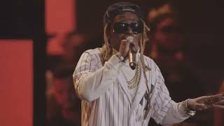 Lil Wayne CRAZY LIVE PERFORMANCE at YANKEE STADIUM HIP HOP 50 [upl. by Gnaht]