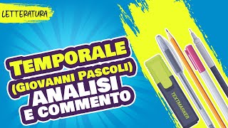 Temporale di Pascoli analisi e commento [upl. by Naraa886]