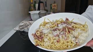 Delicious Spaghetti Carbonara Recipe for Beginners [upl. by Ainirtac]