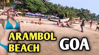 ARAMBOL BEACH GOA  RUSSIAN BEACH  ARAMBOL BEACH MARKET  Tiger 3 ajaynevton [upl. by Namara]