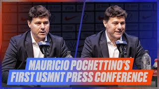 Mauricio Pochettinos first press conference as new USMNT manager  Full press conference [upl. by Aihsyak]