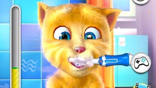 Talking Ginger🐈🐈Tooth Brushing Timer🪥🪥😬😬⏰⏰Viral Video📷📸✌️Enjoyment🤣🙀✌️ [upl. by Hyacinth]