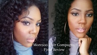 Moresoo Hair Deep Wave Weave  Final Review [upl. by Aryas952]