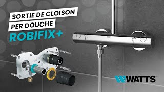 ROBIFIX Fixer une robinetterie sur une cloison en plaque de plâtre raccord à sertirglissement [upl. by Atinrev]