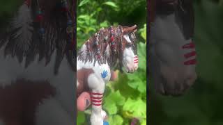 Warrior horse custom vid coming out Aug 12 collecta model horse fyp miniature repaint custom [upl. by Yci]