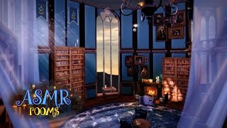 Harry Potter Inspired ASMR  Ravenclaw Tower Common Room  Magical Ambience and Animation [upl. by Merce985]