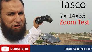 Tasco 7x14x35 Multicoated Binocular Zoom Test [upl. by Anidam]