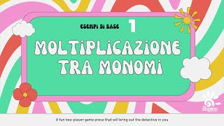 Moltiplicazioni di monomi  esempi di base 1 [upl. by Alemap906]