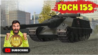 FOCH 155🔴WOT BLITZ🔴9100 DAMAGE🔴ACE TANKER🔴WORLD OF TANKS BLITZ🔴WOTB [upl. by Norbie]