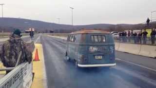 Cookers Vdubs 1960 turbo powered VW Bus 14 mile pass [upl. by Rugg]