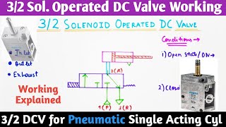 32 Solenoid Operated Directional Control Valve Working । DC Valve hydraulic Circuit Explained [upl. by Taimi414]