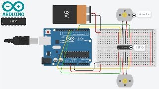 Arduino control dc motor l293d  arduino l293d motor driver [upl. by Sadiras268]