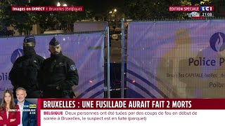 🔴 Bruxelles  une fusillade fait deux morts [upl. by Ajnos973]