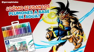 ¿NO SABES USAR PLUMONES A BASE DE AGUA COMO DIBUJAR A BARDOCK [upl. by Anikehs]