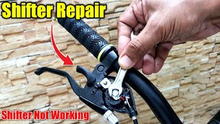 How To Repair Shimano Gear Shifter  Bicycle Gear Repair  MTB Shifter not working [upl. by Laddie506]