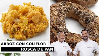 Arroz con coliflor y bacalao  Rosca de pan con semillas  con Karlos Arguiñano [upl. by Shlomo]