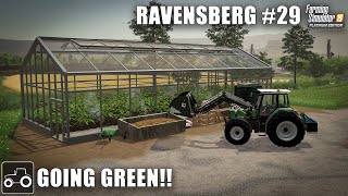 Building A Greenhouse amp Making Silage Bales  Ravensberg 29 Farming Simulator 19 Timelapse [upl. by Nnyleimaj822]