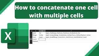 Concatenate Excel Tutorial [upl. by Clippard]