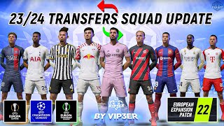 EEP 2324 Winter Squad Update V1 For FIFA 22 EA FC 24 Ratings New Transfers UEFA Groups [upl. by Ulu]