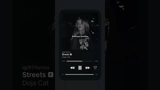 Street  Doja cat  Lyrics ✨shorts lyrics music dojacat street [upl. by Emelen]