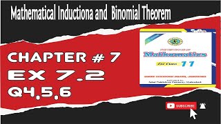 xi ex 72 q456  class 11 ex 72  maths class 11 exercise 72  Binomial theorem [upl. by Ellerrehs]