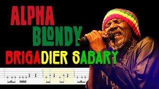 Alpha Blondy  Brigadier Sabari Bass Tabs By ChamisBass chamisbass basstabs alphablondy [upl. by Ling]