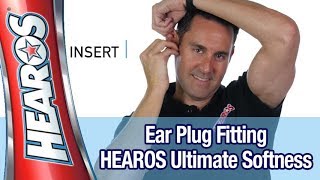 Easiest Foam Ear Plug Fitting Instructions  HEAROS Ultimate Softness Series [upl. by Rondon]