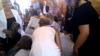 Traditional Greek Baptism 2012 part 5 [upl. by Ahsemak474]