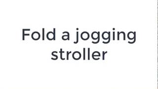 how to fold a jogging stroller [upl. by Veator]