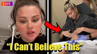 Selena Gomez Reacts to Hailey Bieber PREGNANCY Announcement [upl. by Drew]