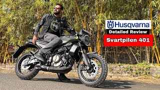 2024 Husqvarna Svartpilen 401 Detailed Ride Review [upl. by Adlen]