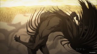 Ymir Founding Titan Transformation Attack On Titan Episode 80 [upl. by Nylauqcaj]