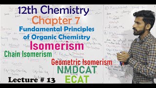 12th Chemistry Chapter 7 Isomerism Chain Geometric Isomerism 2nd year chemistry chapter 7 Lec 13 [upl. by Ennagrom]