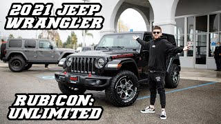 Picking Up My CUSTOM 2021 JEEP WRANGLER RUBICON UNLIMITED [upl. by Kenrick]