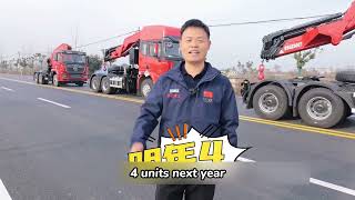 SHENBAI 30Ton Knuckle Crane with Shacman X3000 Tractor Truck With Ready to ship [upl. by Martreb]