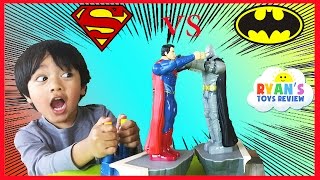 Batman Vs Superman Toys Dawn Of Justice Family children Superhero Fun Game With Ckn Toys [upl. by Ahsiener]