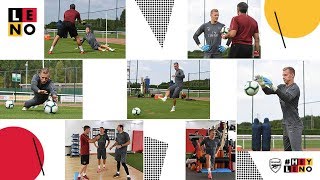 Bernd Lenos first Arsenal training session [upl. by Akeit]