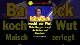 Maischberger Grünen Baerbock lugverkehrskonzept Flugverkehr Kurzstrecken bahn schiene [upl. by Jasik]