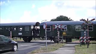 Spoorwegovergang Wildervank  Dutch railroad crossing  Stadskanaal Onder Stoom 2022 [upl. by Ruhtua]