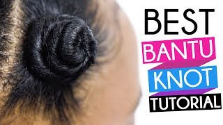 How To  Perfect Bantu Knots on Natural Hair amp Transitioning Hair [upl. by Karlens575]