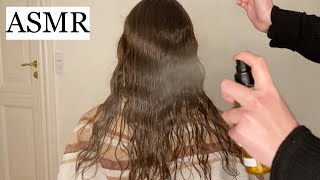 ASMR  FAST HAIR SPRAYING 💦 10 minutes 1 trigger 🤎 [upl. by Gilles]