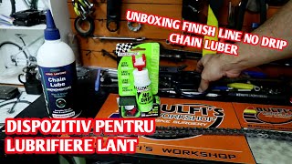 unboxing dispozitiv de lubrifiere finish linefinish line no drip chain luber [upl. by Eboj468]