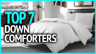 Best Down Comforters 2023  Top 7 Best Down Comforters On Amazon [upl. by Thurstan580]