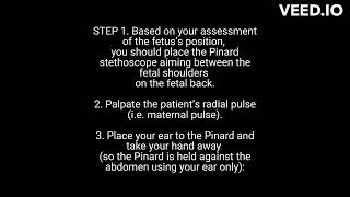 OSCE Auscultation with Fetoscope abdominal Examination [upl. by Siegfried]