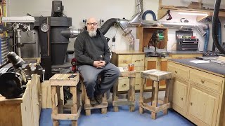 Easy Pallet Wood Bar Stools [upl. by Drageruaeb547]